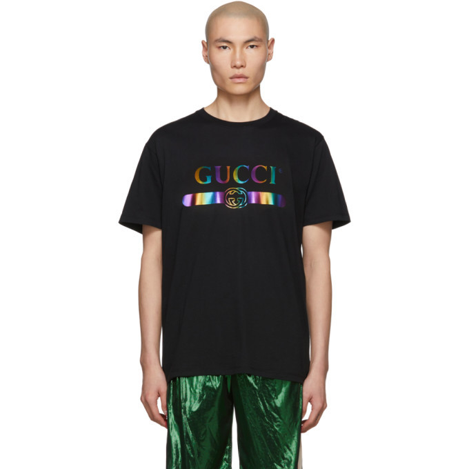 Gucci Black Rainbow T-Shirt Gucci