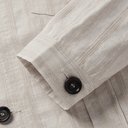 Oliver Spencer - Beckford Striped Linen and Cotton-Blend Jacquard Jacket - Sand