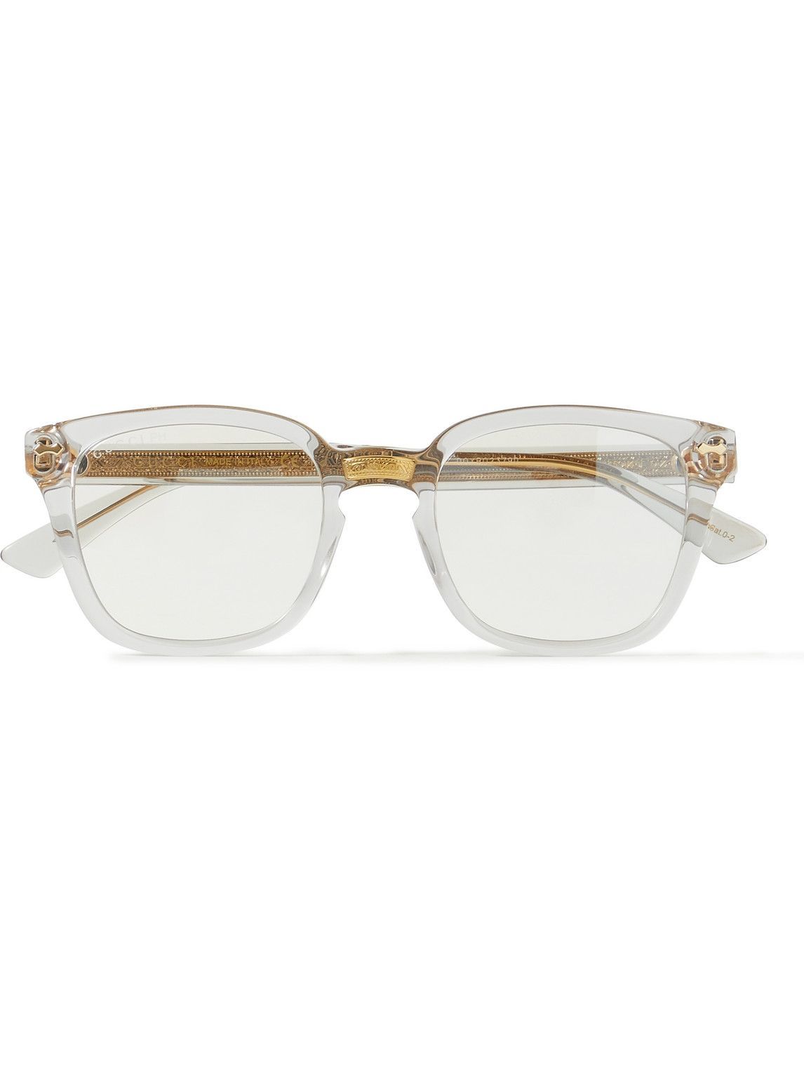 Gucci Eyewear - D-Frame Acetate and Gold-Tone Blue Light-Blocking Optical Glasses  Gucci