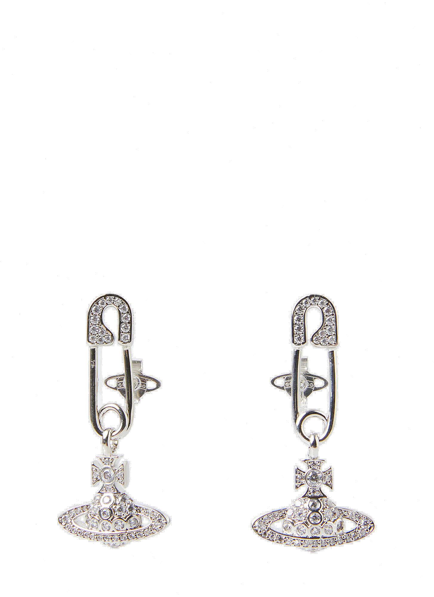 Lucrece Earrings in Silver Vivienne Westwood