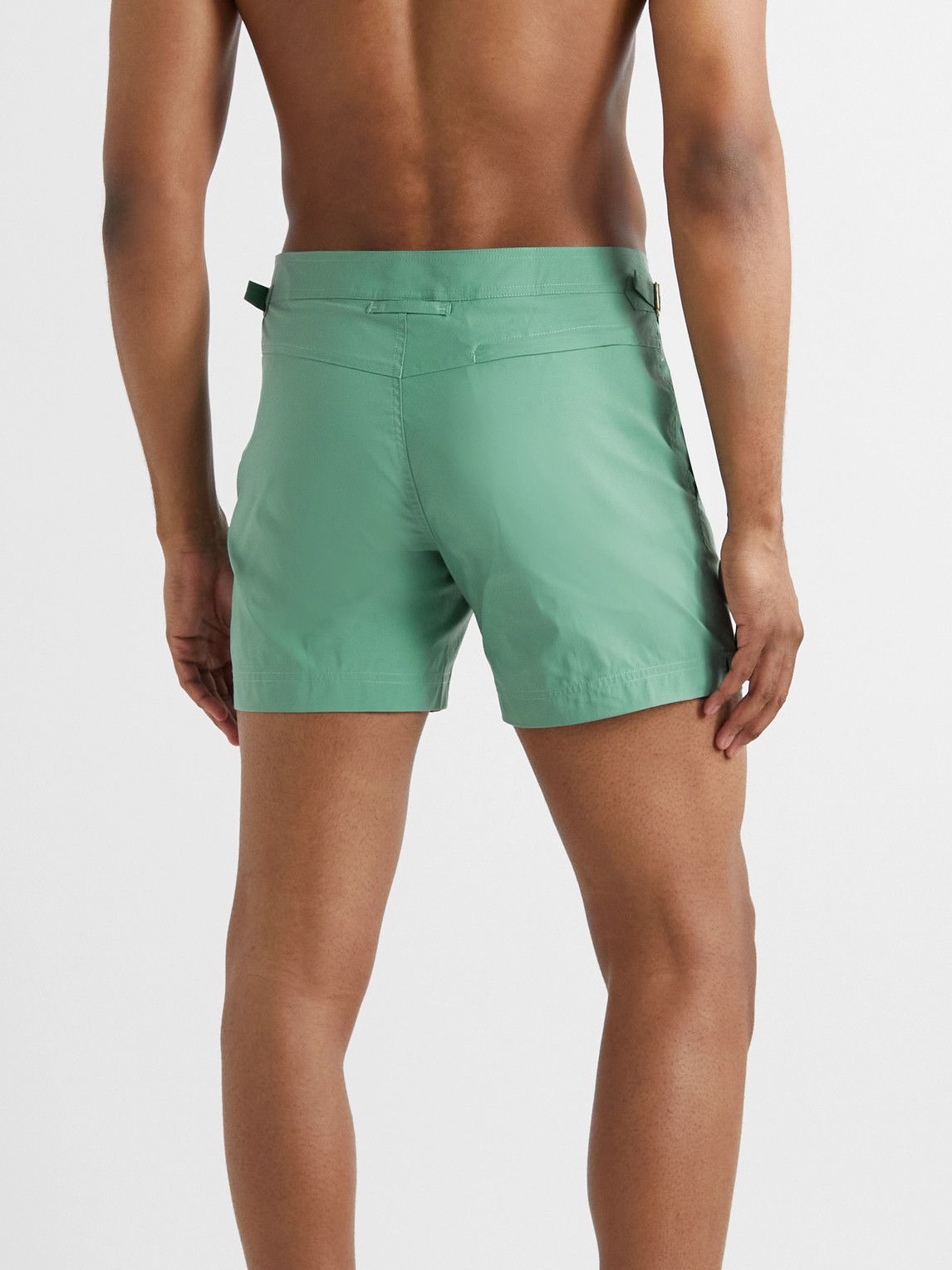 TOM FORD - Slim-Fit Short-Length Swim Shorts - Green TOM FORD