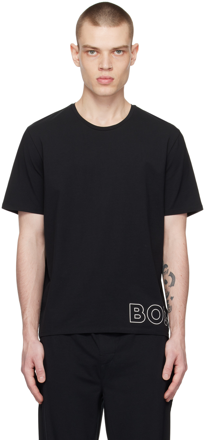 BOSS Black Printed T-Shirt BOSS