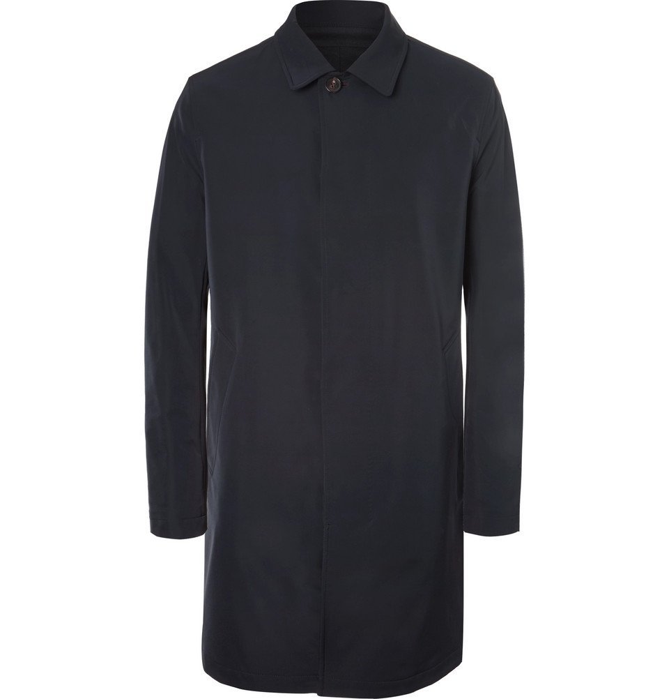 Ermenegildo Zegna - Reversible Shell and Wool-Twill Coat - Navy ...