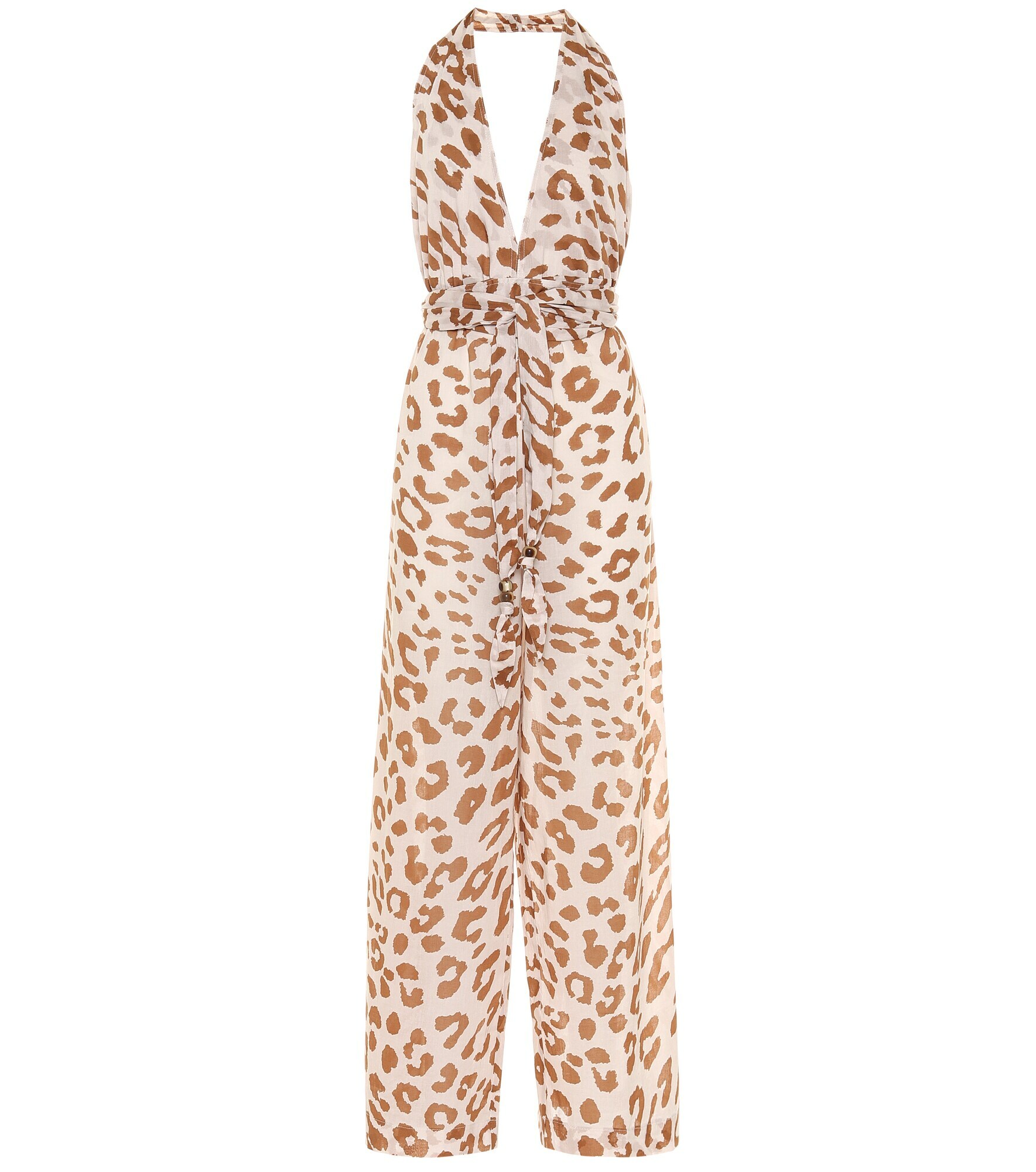 Nanushka Alayna animalprint cotton jumpsuit Nanushka