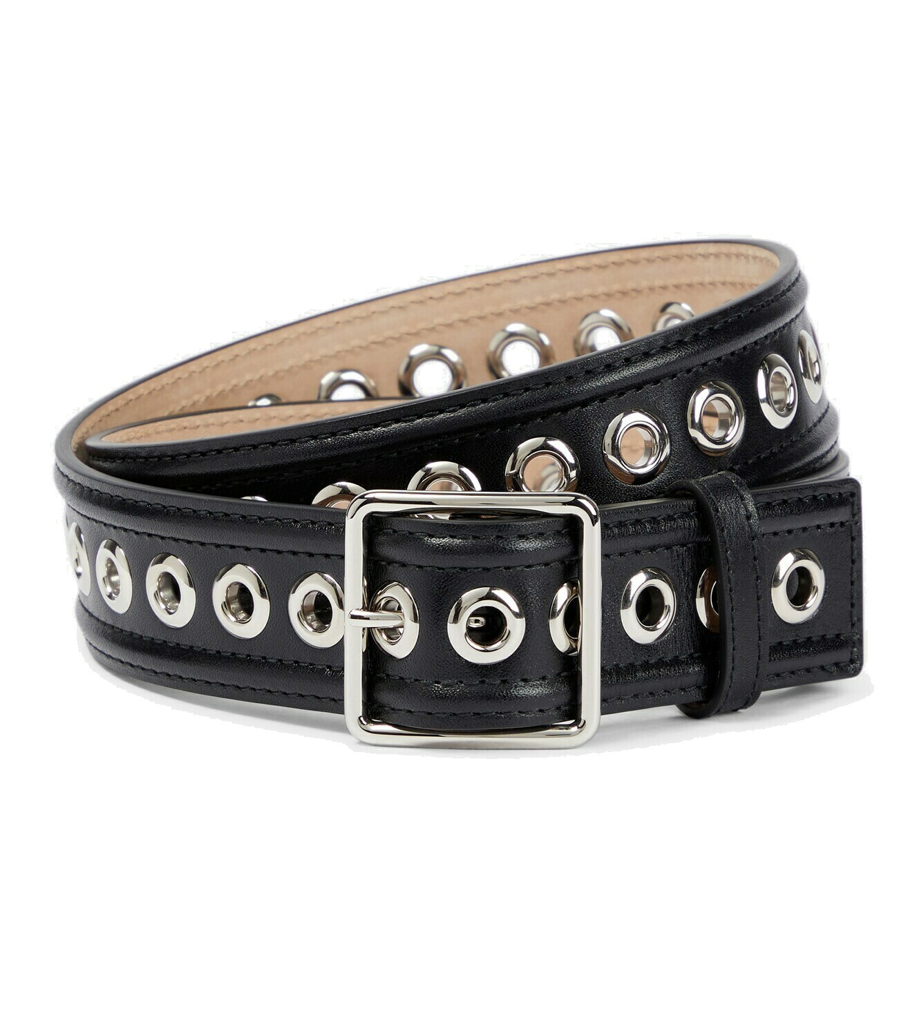 Alexander McQueen - Eyelet leather belt Alexander McQueen