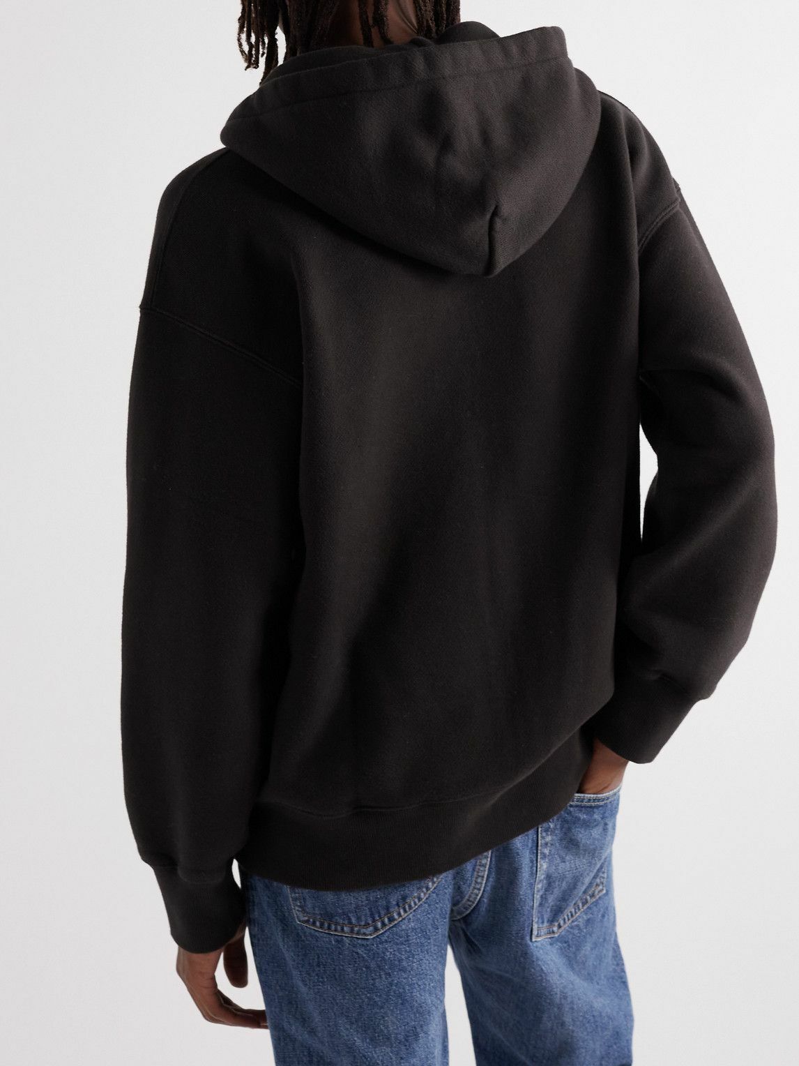 Bellerose Famed CottonJersey ZipUp Hoodie Black Bellerose