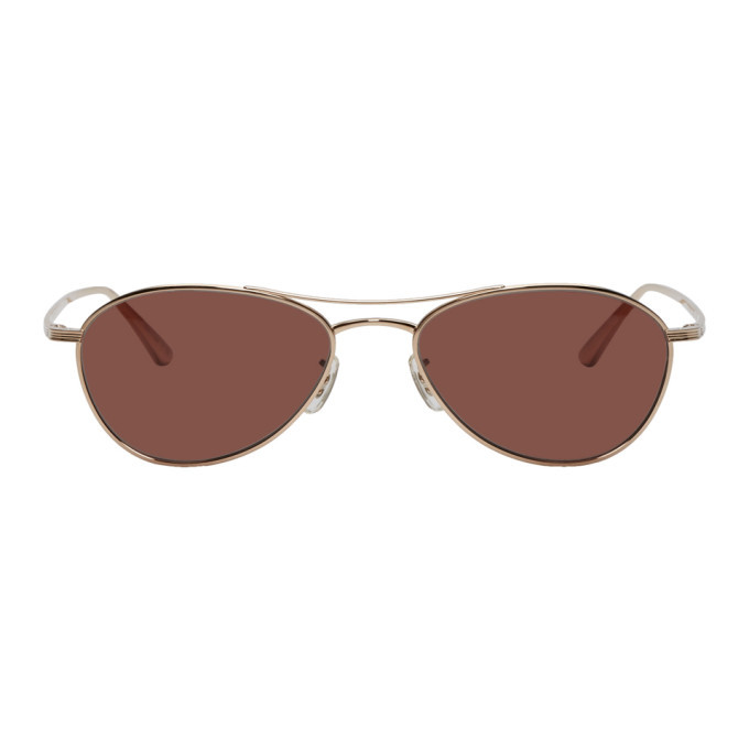 The Row Burgundy Oliver Peoples Edition Aero LA Sunglasses The Row