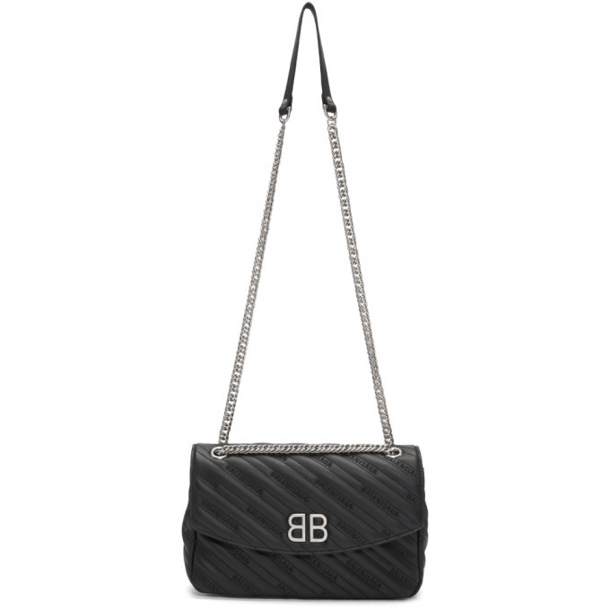 Small bb soft leather shoulder bag  Balenciaga  Women  Luisaviaroma