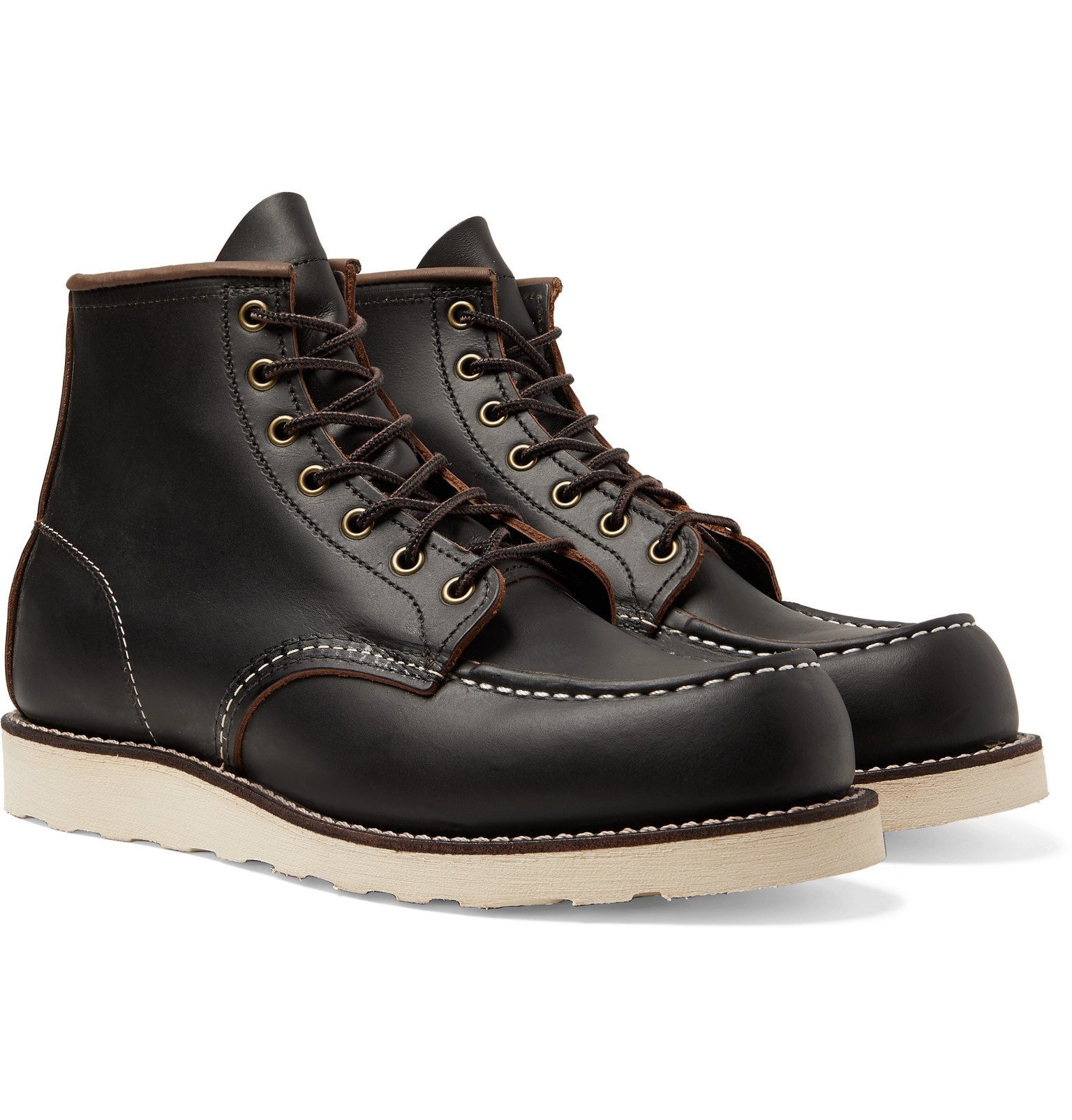 Red Wing Shoes - 8849 6-Inch Moc Leather Boots - Black Red Wing Shoes