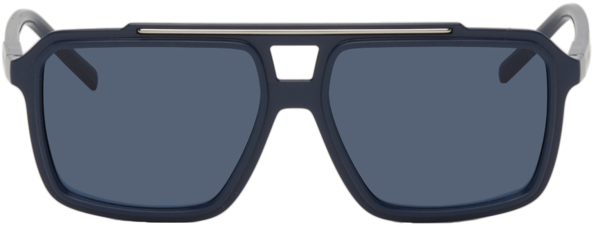 Photo: Dolce & Gabbana Blue Gros Grain Sunglasses