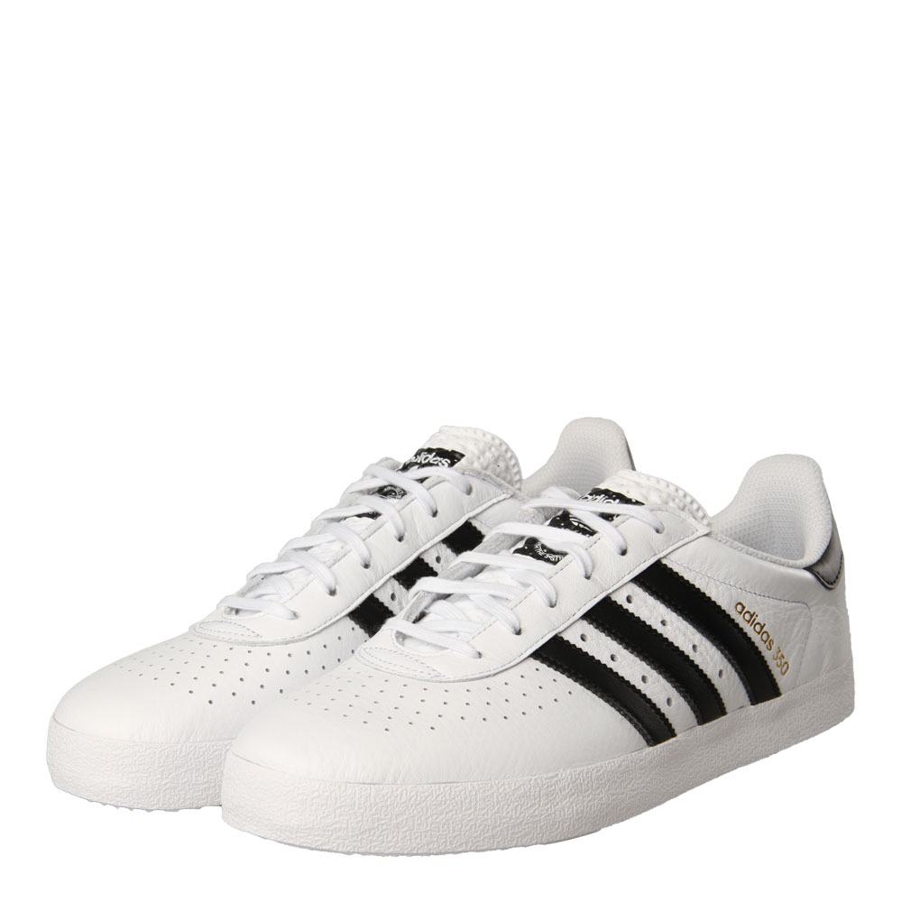 white adidas 350 trainers