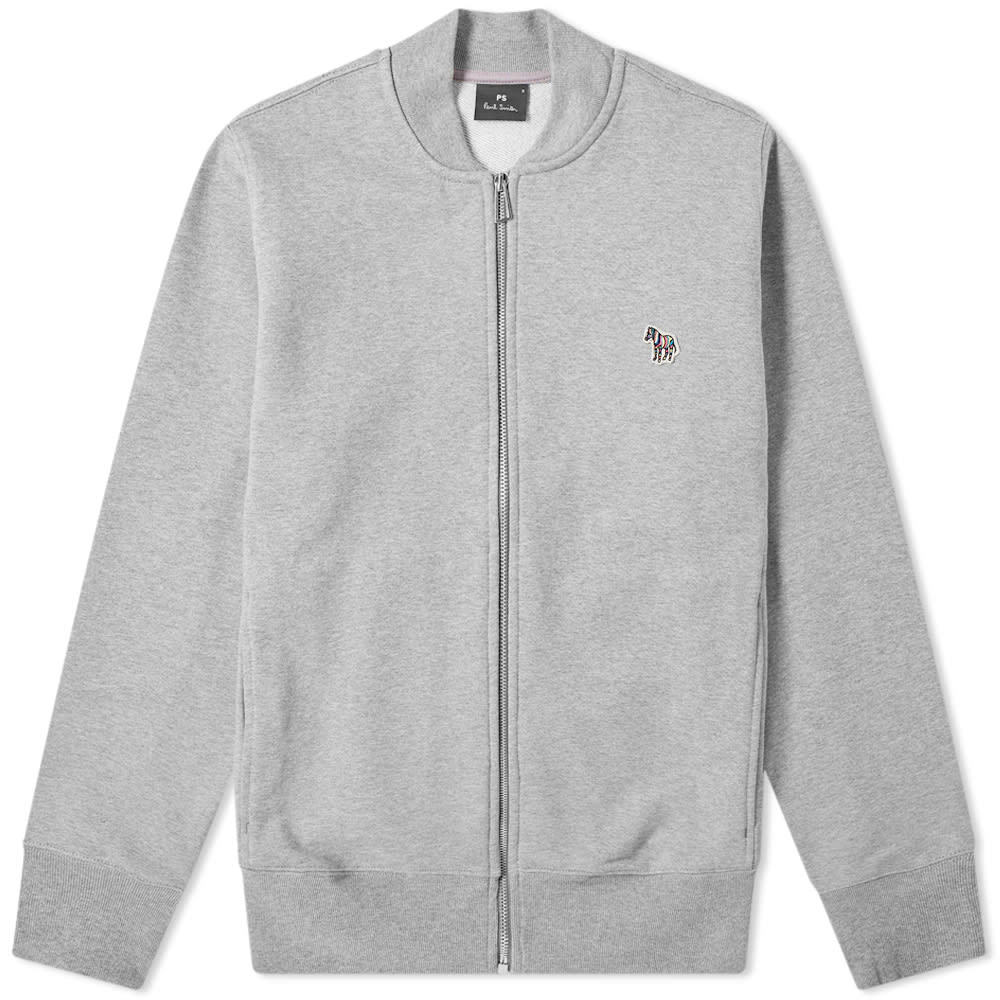 Paul Smith Maglione Uomo Mezza Zip In Lana Con Dettaglio Zebra Sul Petto