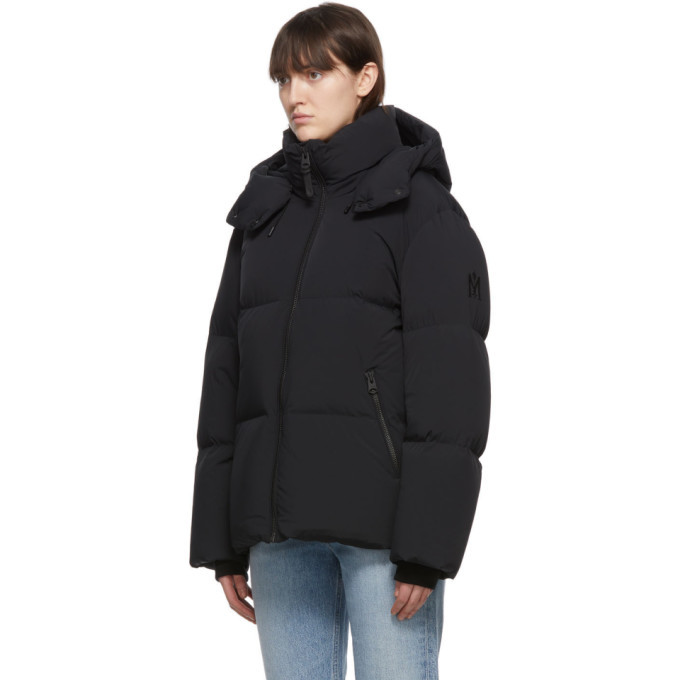 mackage black down shani coat