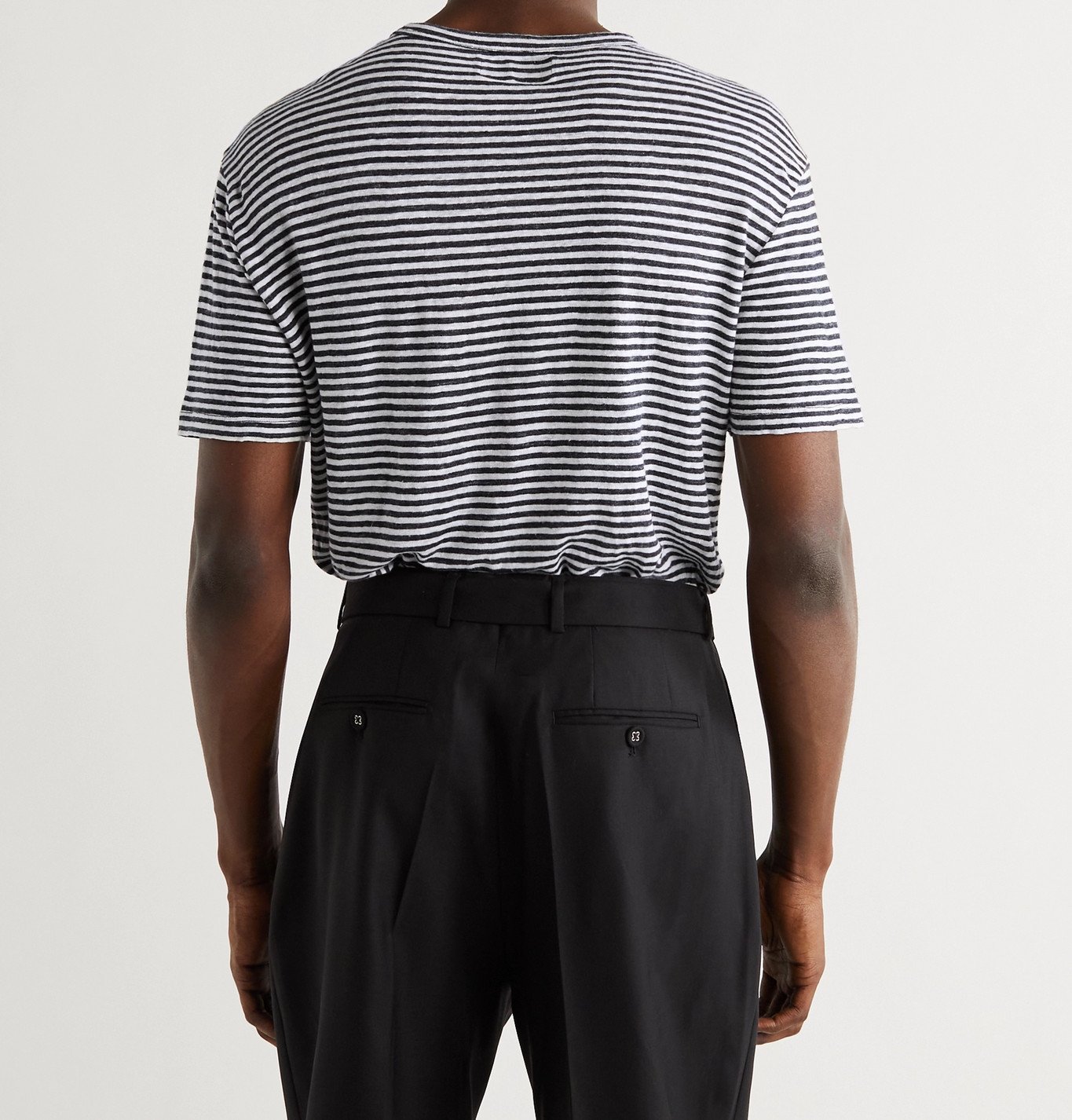 OFFICINE GÉNÉRALE - Striped Linen T-Shirt - Multi Officine Creative