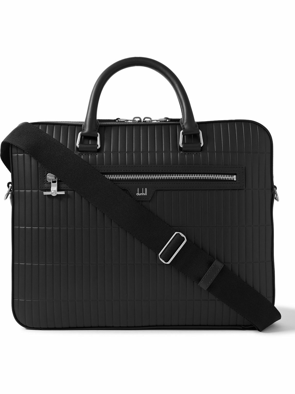 Dunhill - Rollagas Debossed Leather Briefcase Dunhill