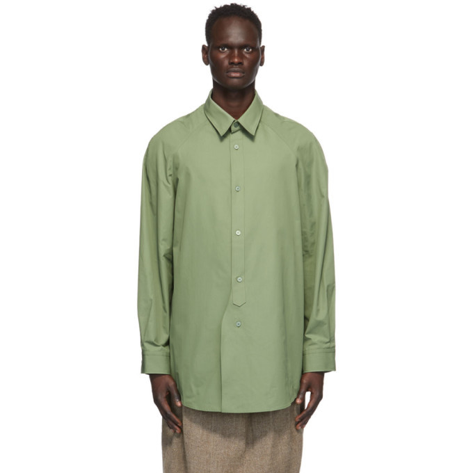 green raglan shirt