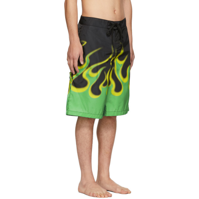 Prada Black Flame Swim Shorts Prada