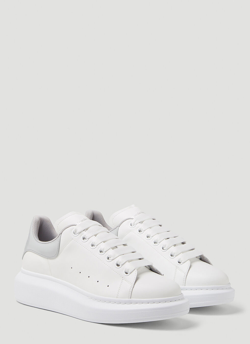 Larry Oversized Sneakers in Silver Alexander McQueen