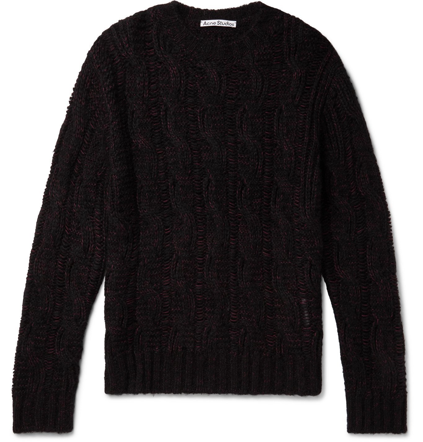 knit sweater black