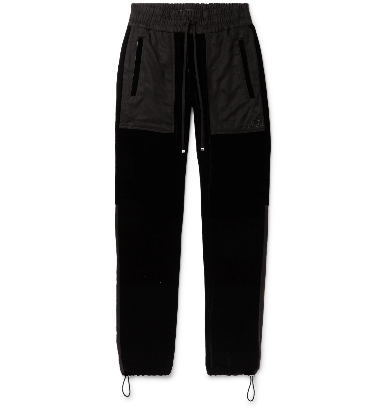 black velvet sweatpants