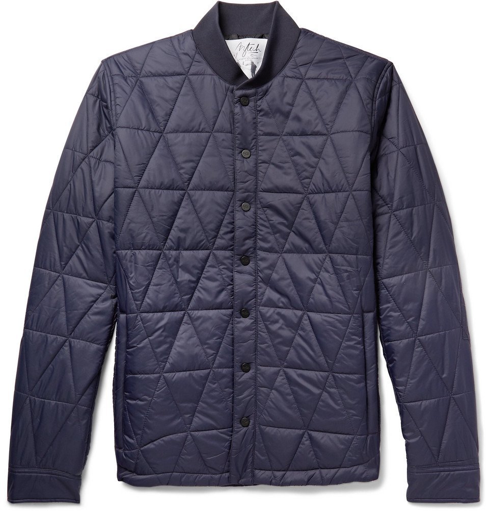 Aztech Mountain - Corkscrew Quilted Shell Shirt Jacket - Storm blue ...