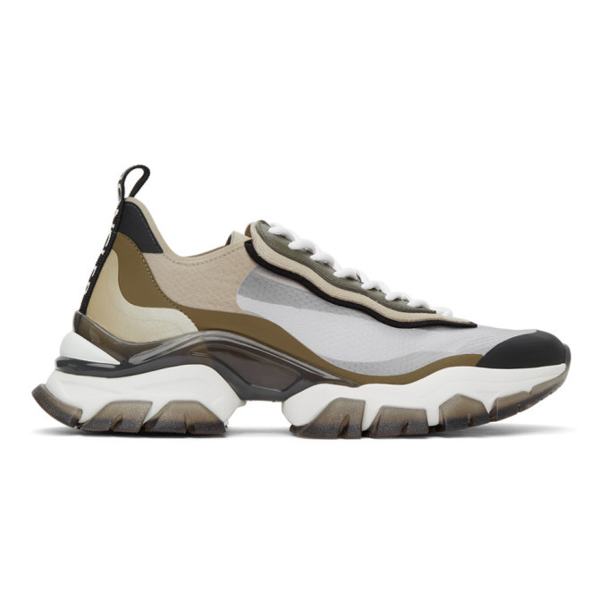Moncler Beige and Khaki Leave No Trace Light Sneakers Moncler