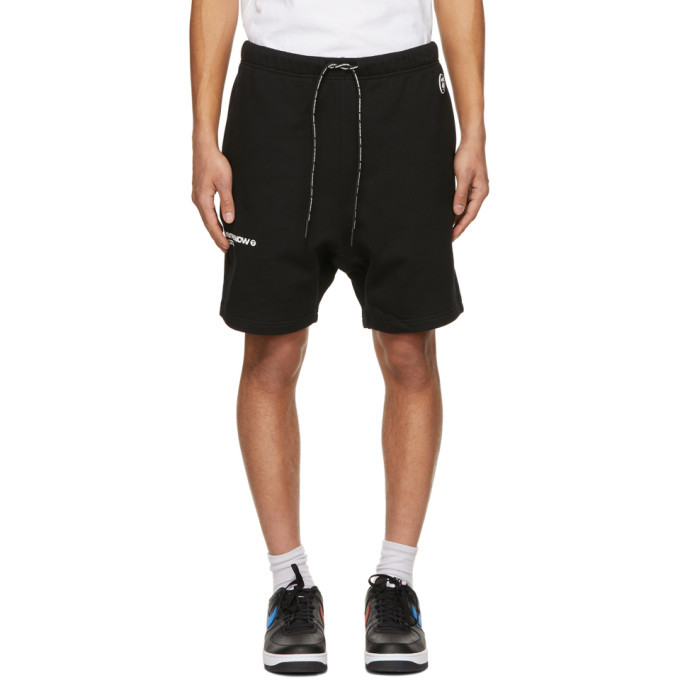pe By A Bathing Ape Black Fleece One Point Shorts pe By A Bathing Ape
