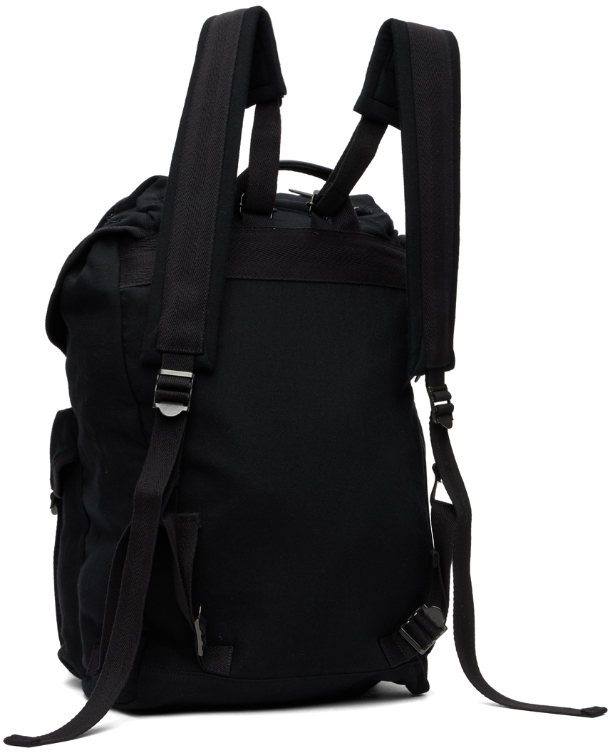 Y's Black Military Backpack