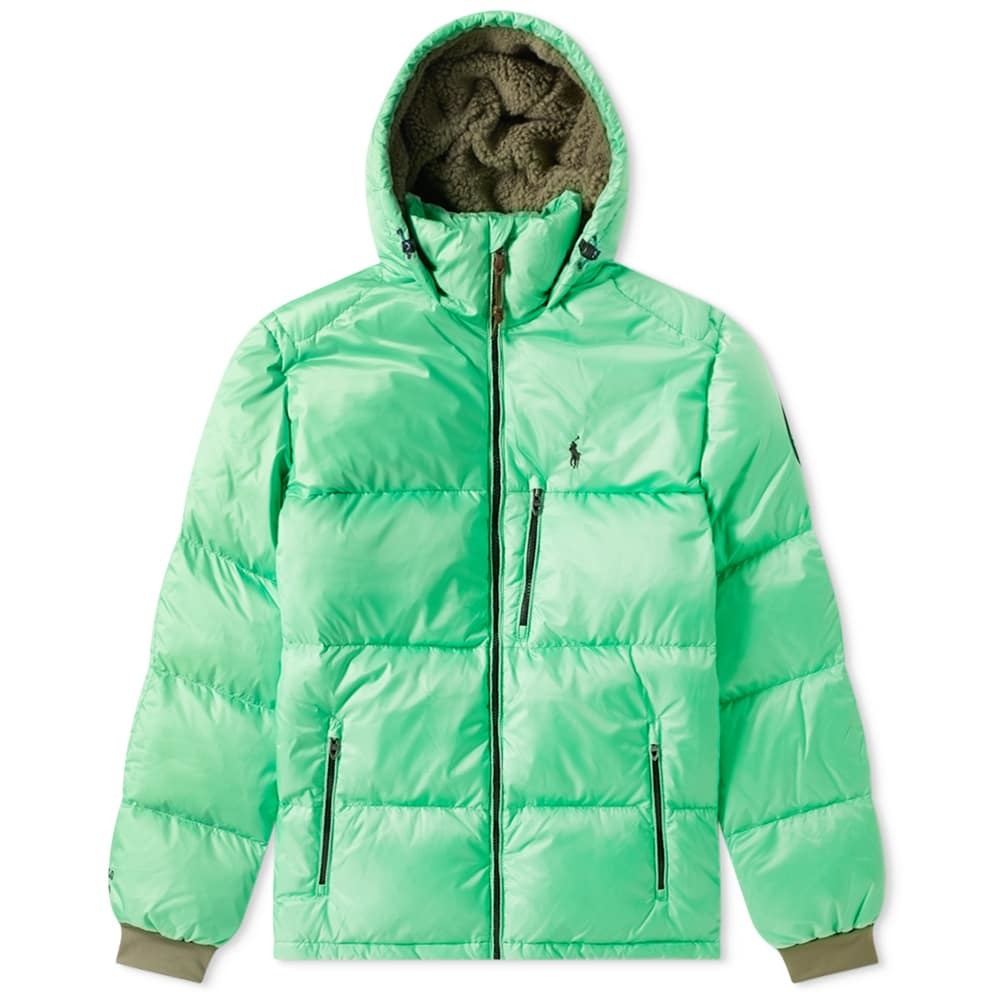 polo ralph lauren hooded down jacket