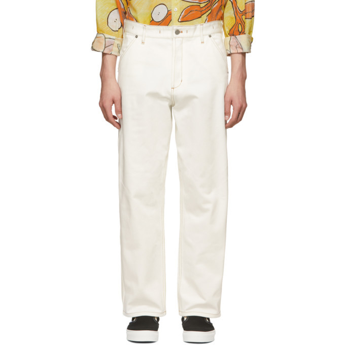 Jacquemus White Le De Nimes Jeans Jacquemus