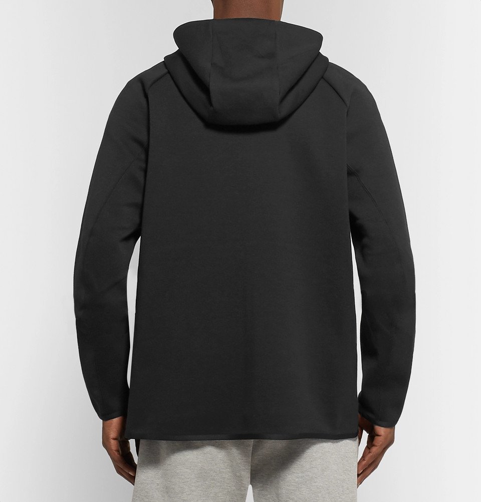 Nike - Cotton Tech Fleece Zip-Up Hoodie - Men - Black Nike