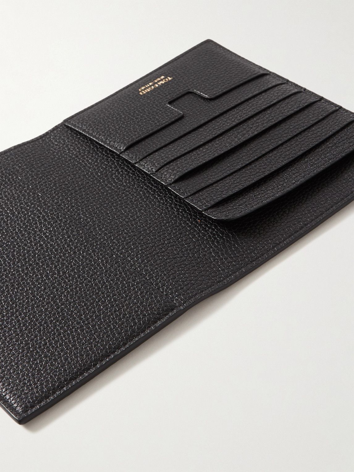 TOM FORD - Full-Grain Leather Passport Holder TOM FORD