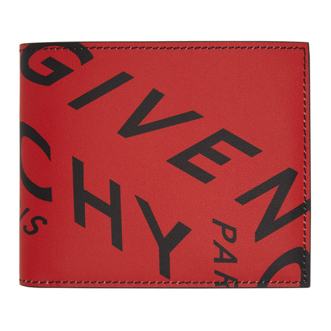 Givenchy Red Refracted Logo Wallet Givenchy