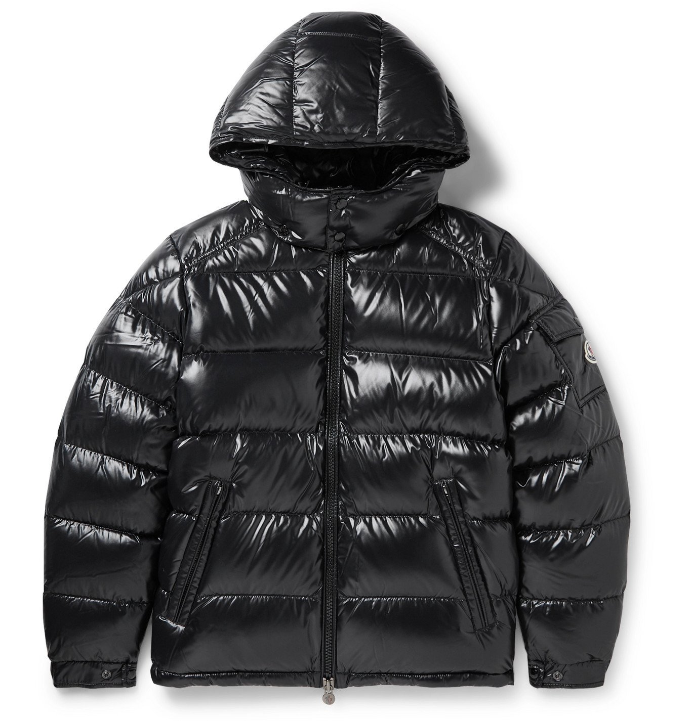 Moncler - Maya Quilted Shell Hooded Down Jacket - Black Moncler