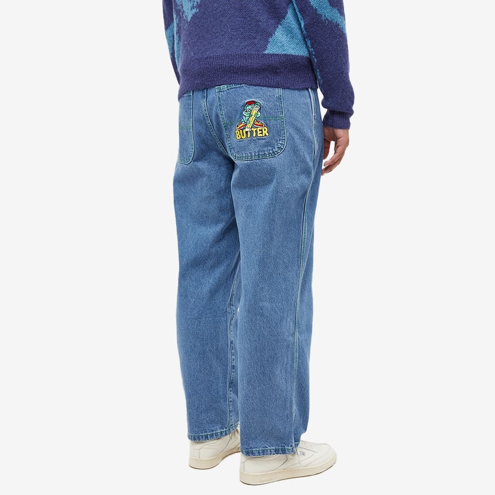 Butter Goods Men's Martian Baggy Denim Jean in Washed Indigo Butter Goods