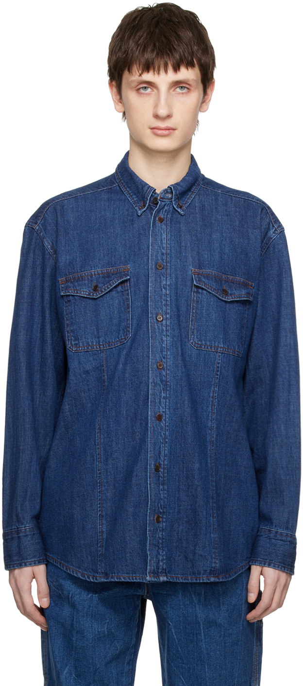 Dunst Blue Classic Denim Shirt