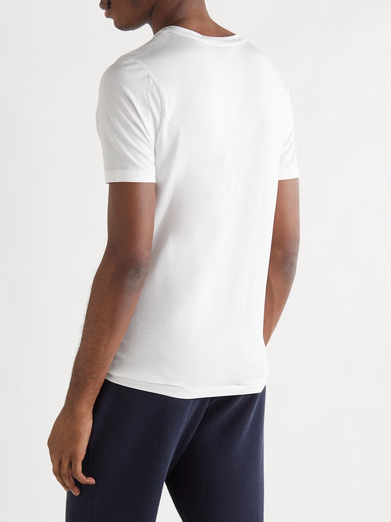 ORGANIC BASICS SlimFit Stretch TENCEL Lyocell TShirt White