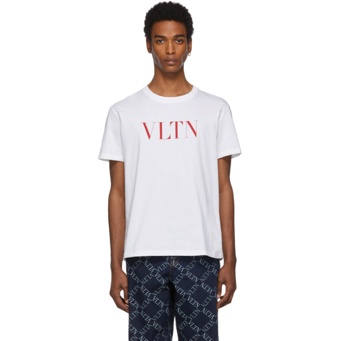 Valentino White and Red VLTN T-Shirt 