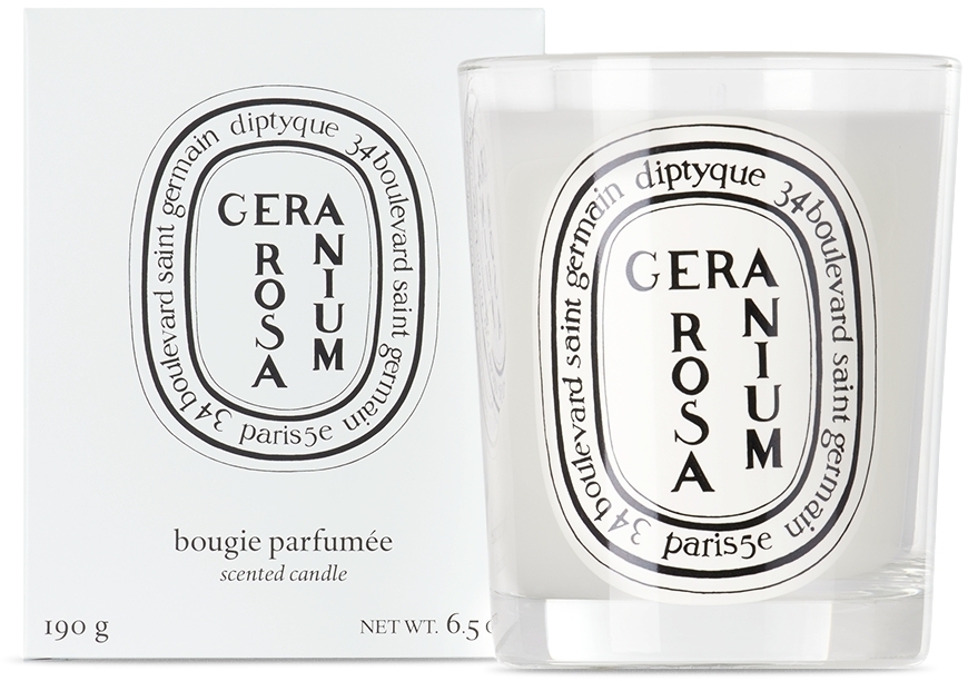 diptyque White Geranium Rosa Candle, 190 g Diptyque