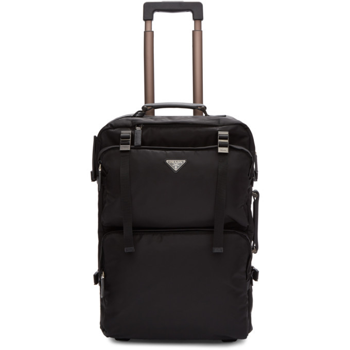 Prada Black Logo Suitcase Prada