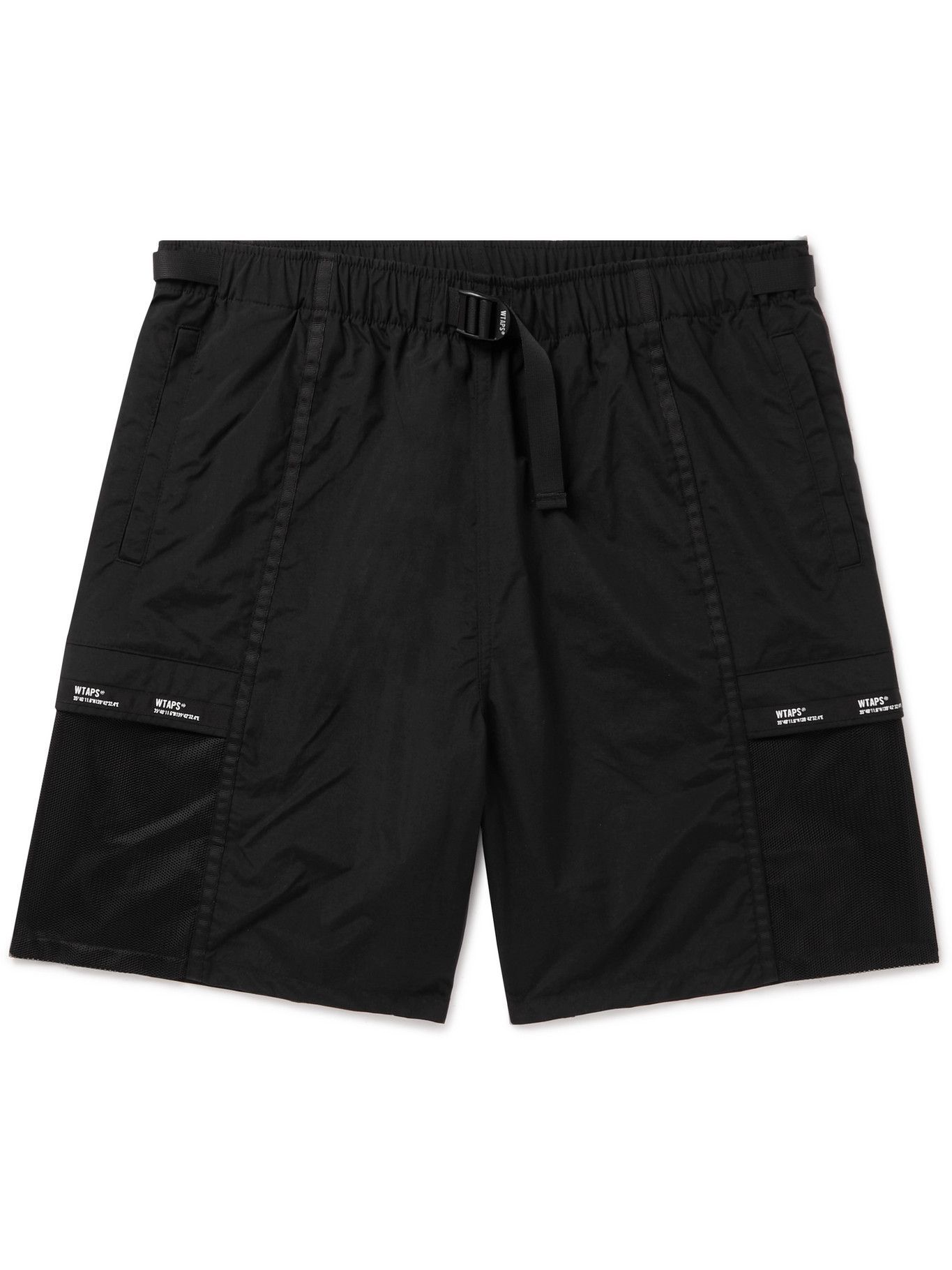 WTAPS - Belted Nylon-Taffeta Cargo Shorts - Black WTAPS