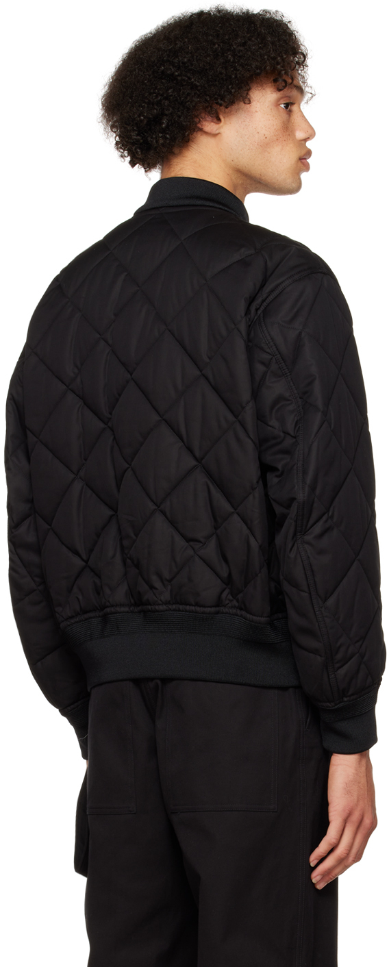 Burberry Black Diamond Quilted Bomber Jacket Burberry 