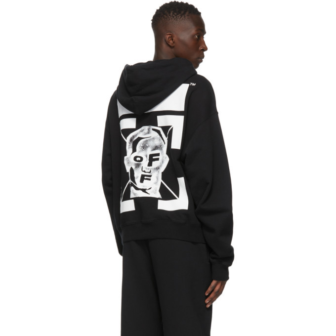 off white face hoodie