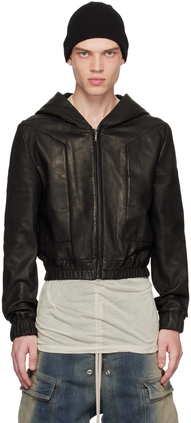 Rick Owens Black EDFU Leather Jacket Rick Owens