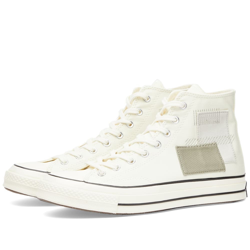 Converse Men's Chuck Taylor 1970s Hi-Top 'Patchwork' Sneakers in Egret ...