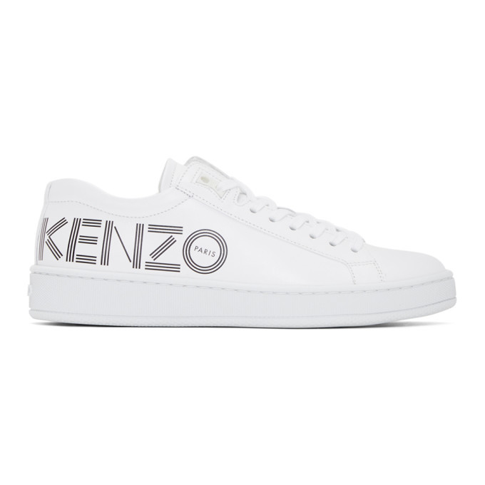 kenzo white slip on