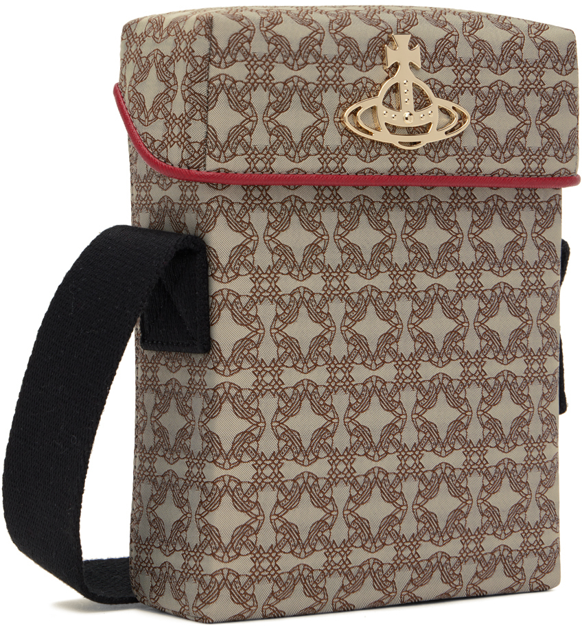 Vivienne Westwood Brown Orborama Messenger Bag Vivienne Westwood