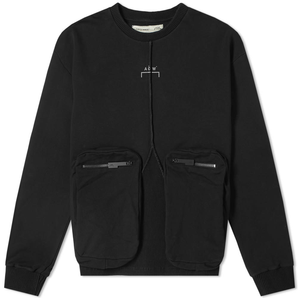 A-COLD-WALL* Zip Pocket Overlock Sweat Black A-Cold-Wall*