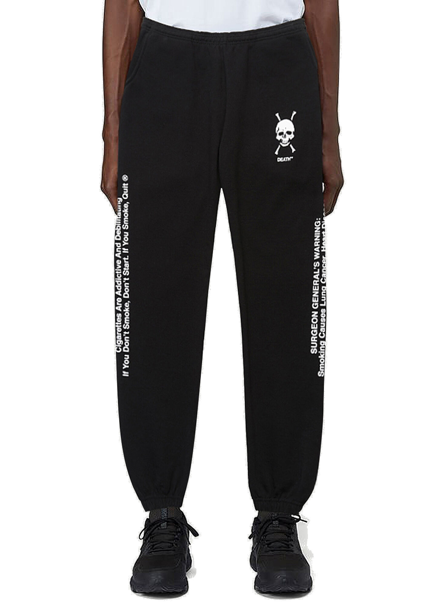 Death Track Pants in Black Death Cigarettes