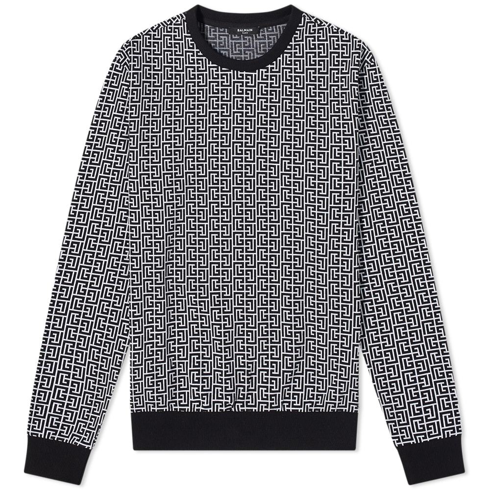 Balmain Monogram Crew Knit Balmain